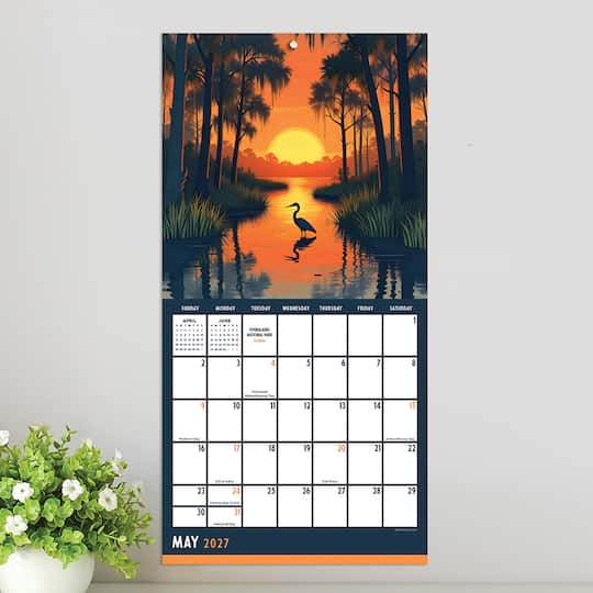 2027 National Parks-Art Mini Calendar